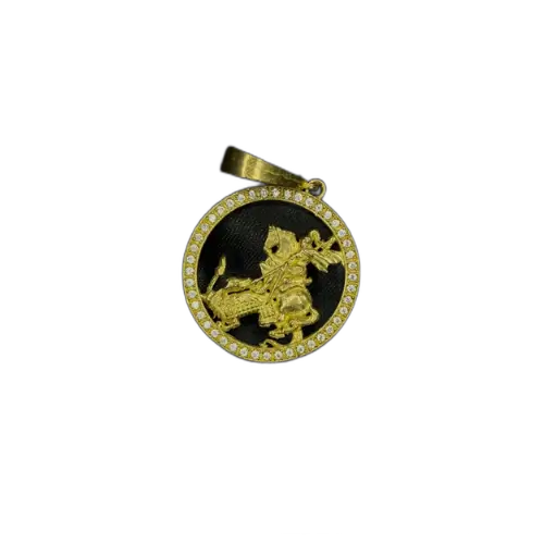 pingente São Jorge cravejado - infinity 18k