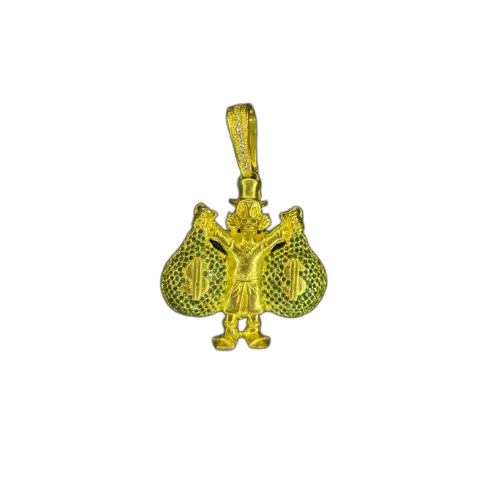 pingente tio patinhas cravejado 2 - infinity 18k