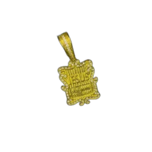 pingente pergaminho cravejado - infinity 18k