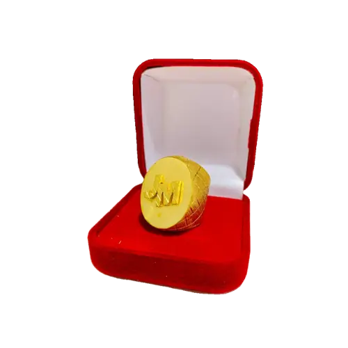 Dedeira oval com riscos - infinity 18k