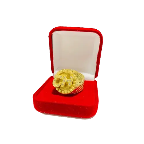 Dedeira personalizada meia cana com pedras - infinity 18k